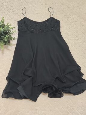 Niteline by Della Roufogali Vintage 90s Silk Cocktail Dress, Size 8